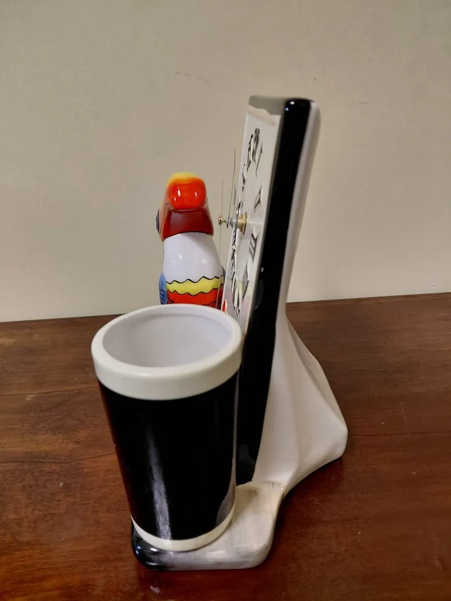 Guinness Toucan Ceramic Clock (Quiet Sweep) - Image 3