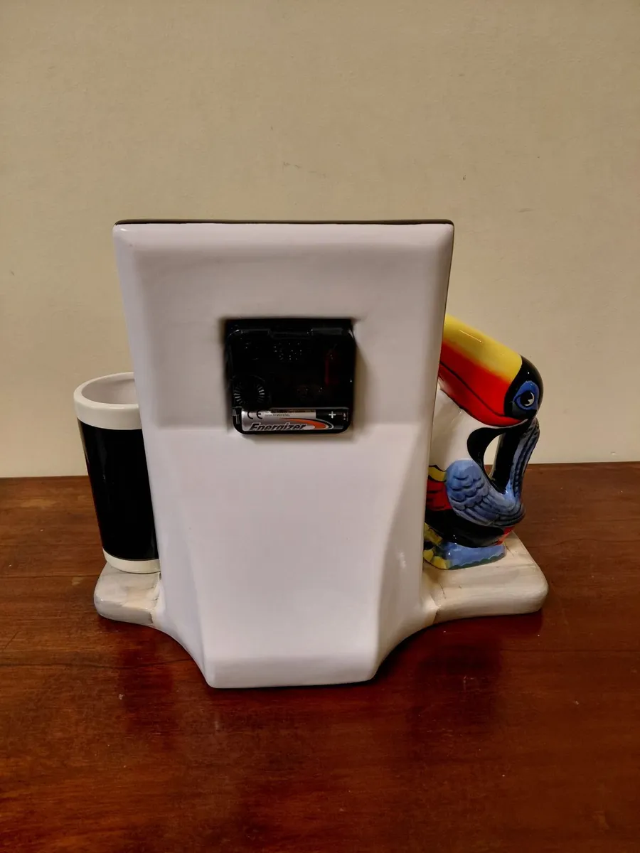 Guinness Toucan Ceramic Clock (Quiet Sweep) - Image 4