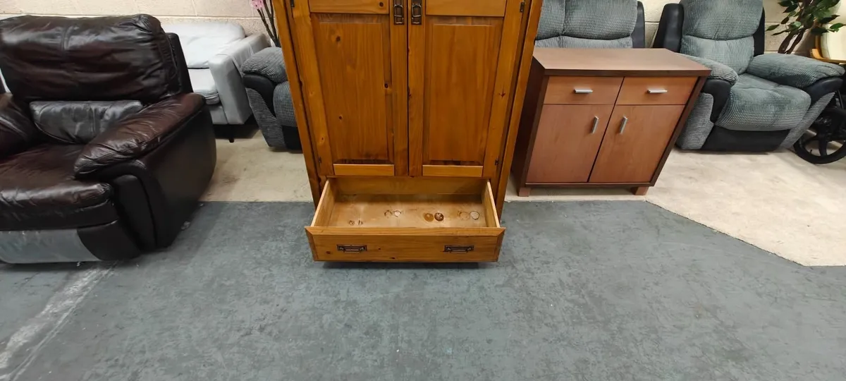 Solid Wood Double Wardrobe - Image 4