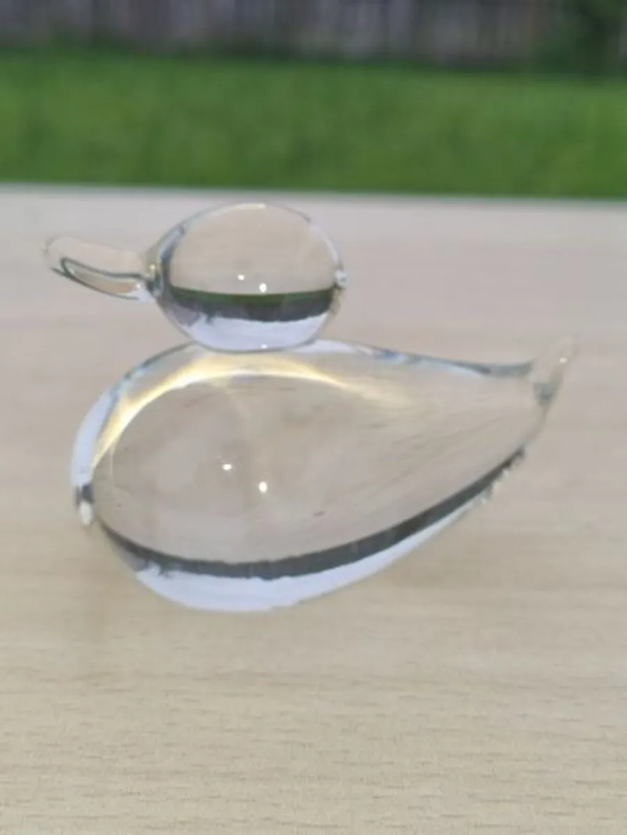 Duck figurine from the Swedish glassworks Reijmyre - Image 3