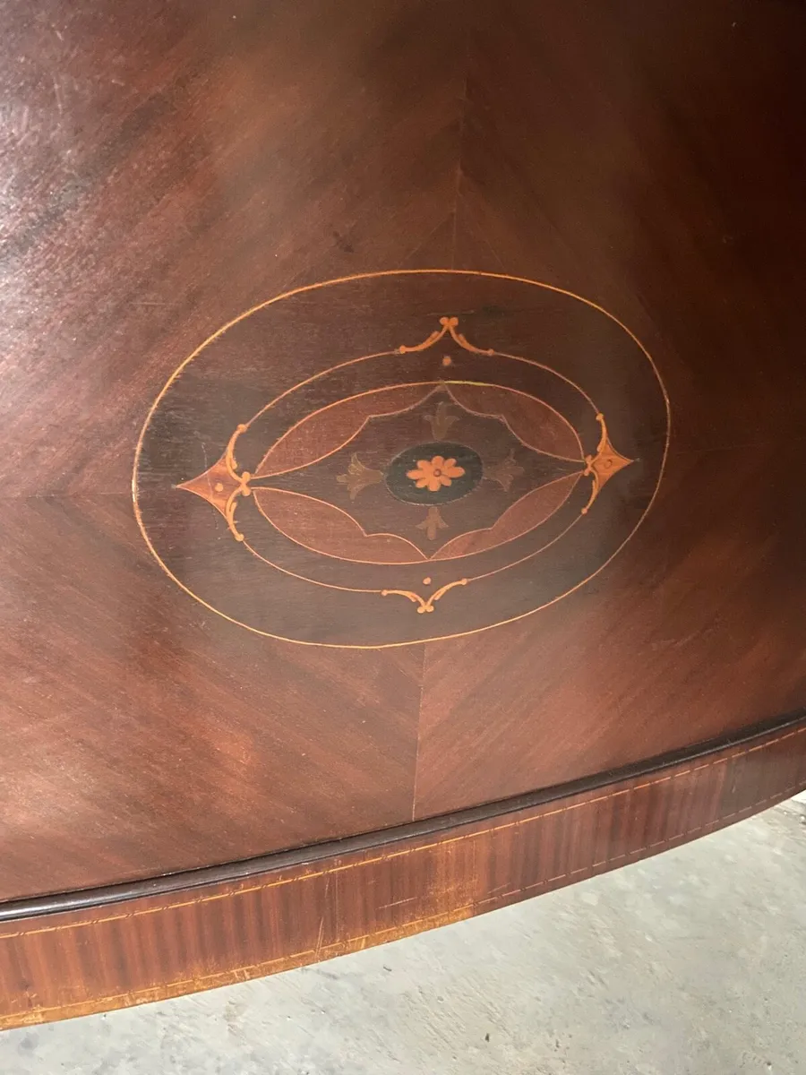 Edwardian Inlaid Double bed - Image 1