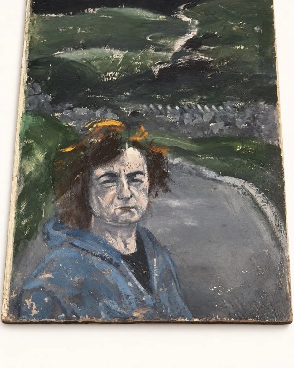 Con Campbell Original Oil on Board, Kathy on Croagh Patrick, 1993 - Image 4