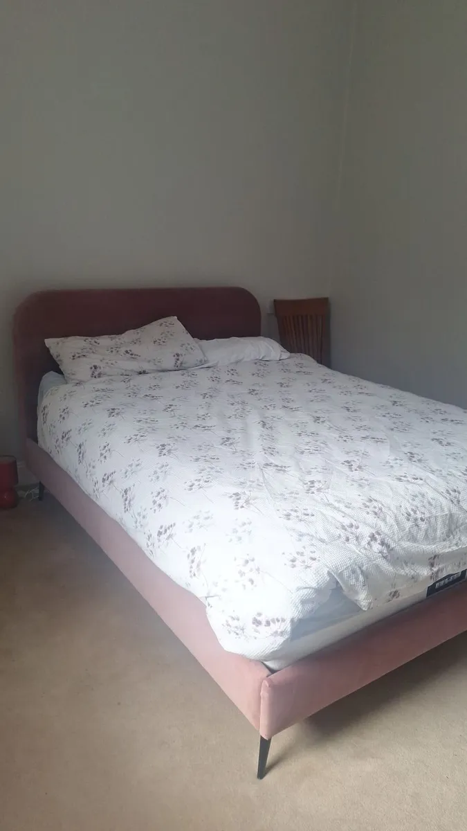 Double bed frame with mattress