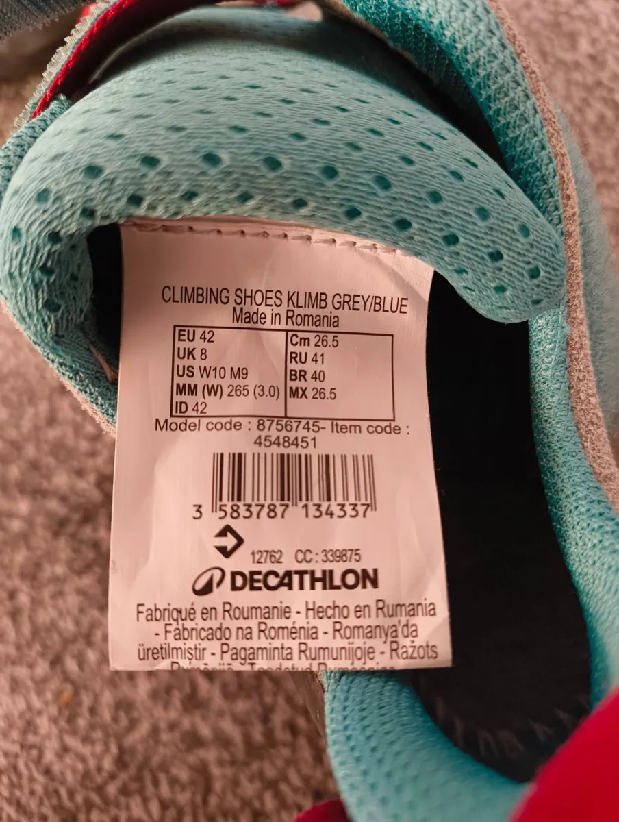 2 x Climbing bouldering shoes size 7 and 8 - Image 3