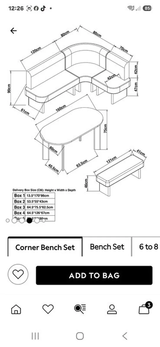 Stunning Next corner dining set - Image 2