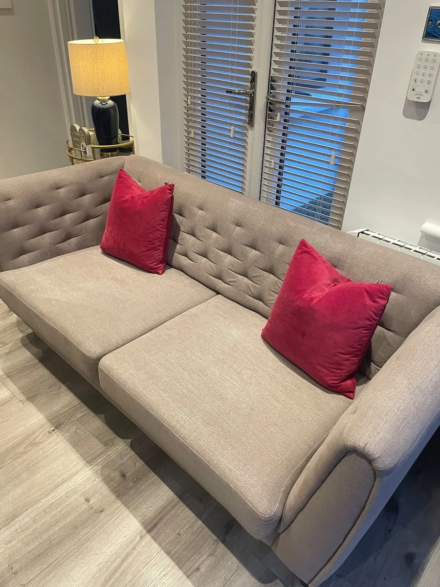 Beautiful Light Mink Colour Couch - Image 2