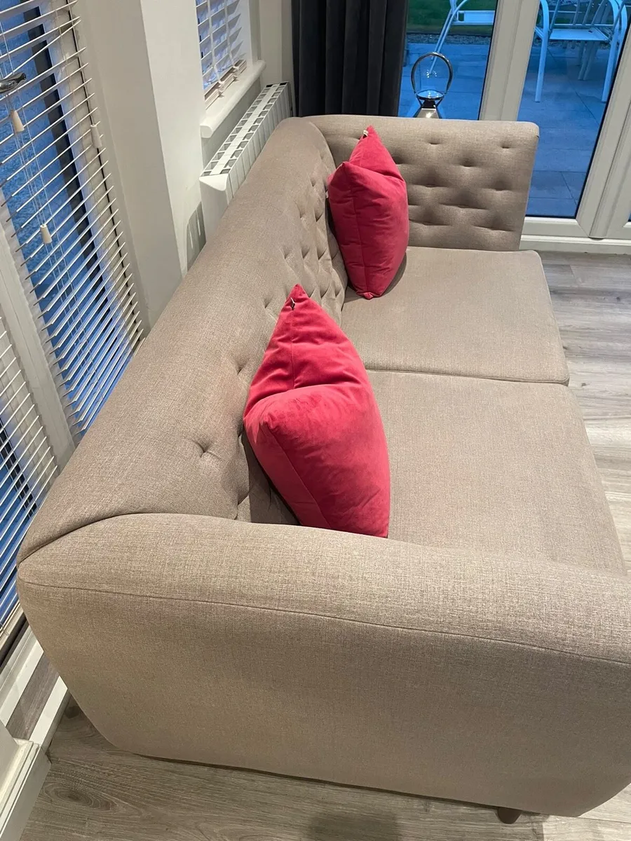 Beautiful Light Mink Colour Couch - Image 4