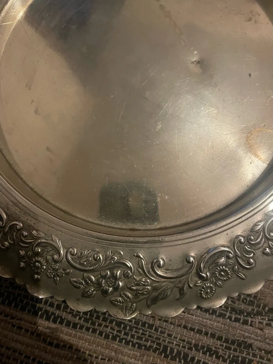 Vintage silver plated tray - Image 3