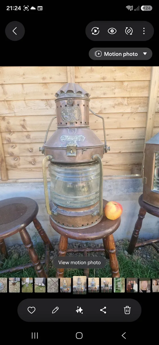 Antique ships lanterns - Image 3