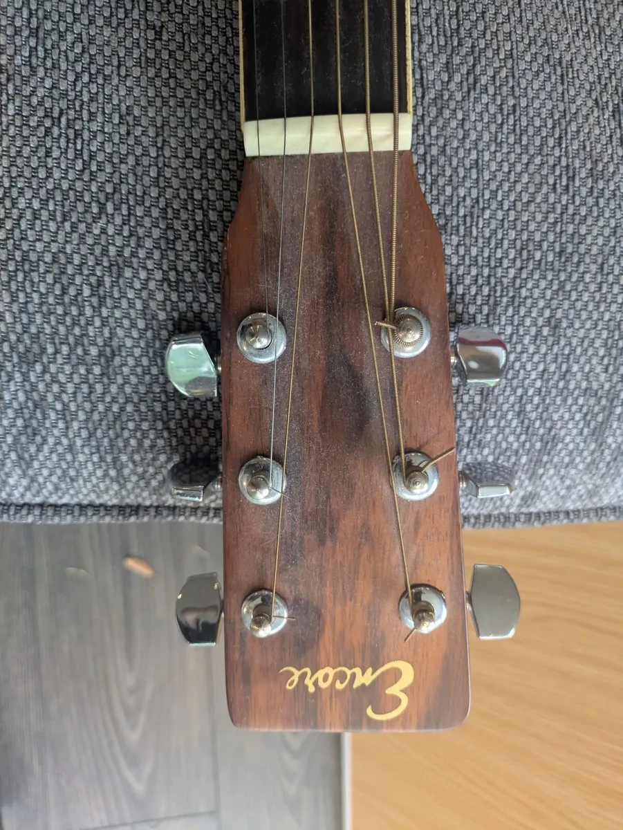 Encore Acoustic Guitar with carry bag - Image 4