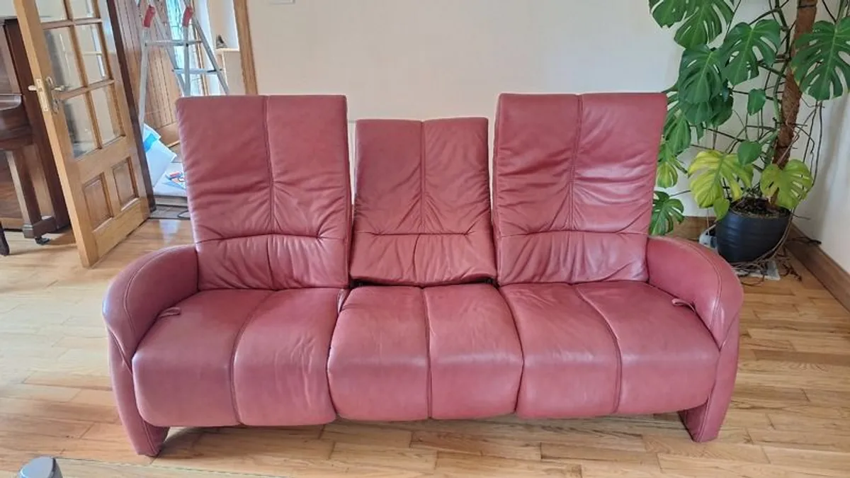 3 seater couch and foot stool - Image 2