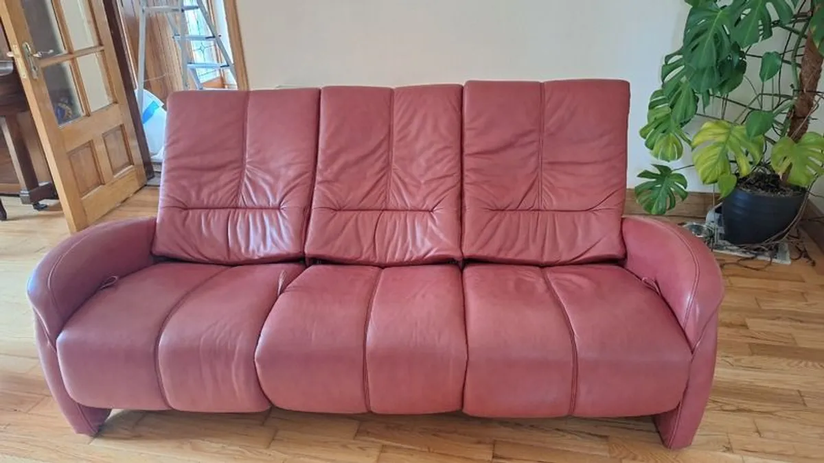 3 seater couch and foot stool - Image 3