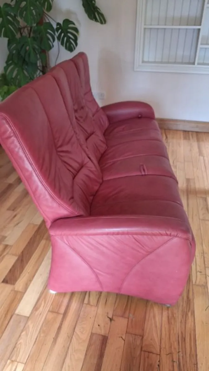 3 seater couch and foot stool - Image 4