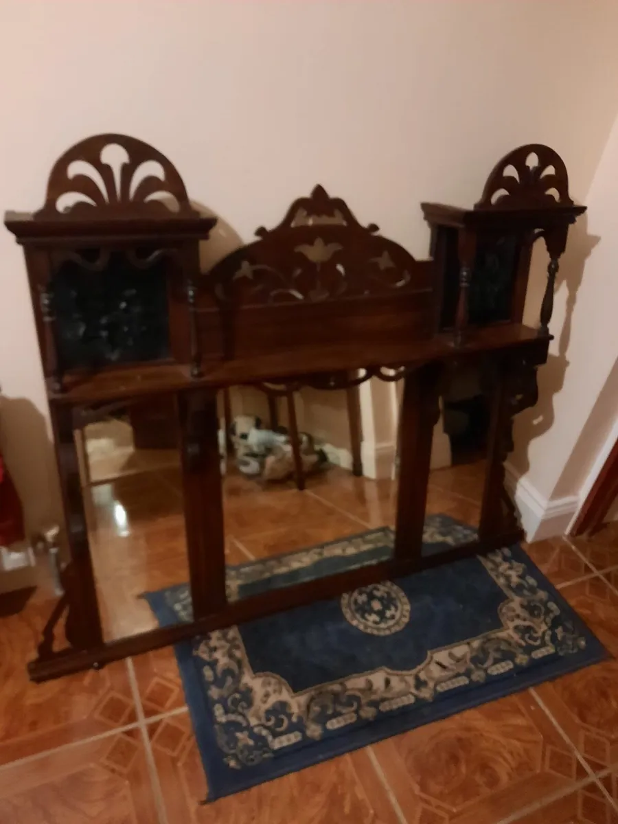Antique overmantle - Image 3