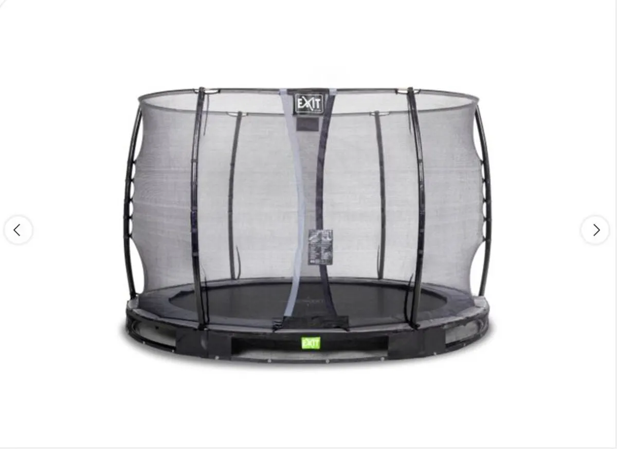 New EXIT Elegant ground trampoline 305cm with Economy safety net - Image 1