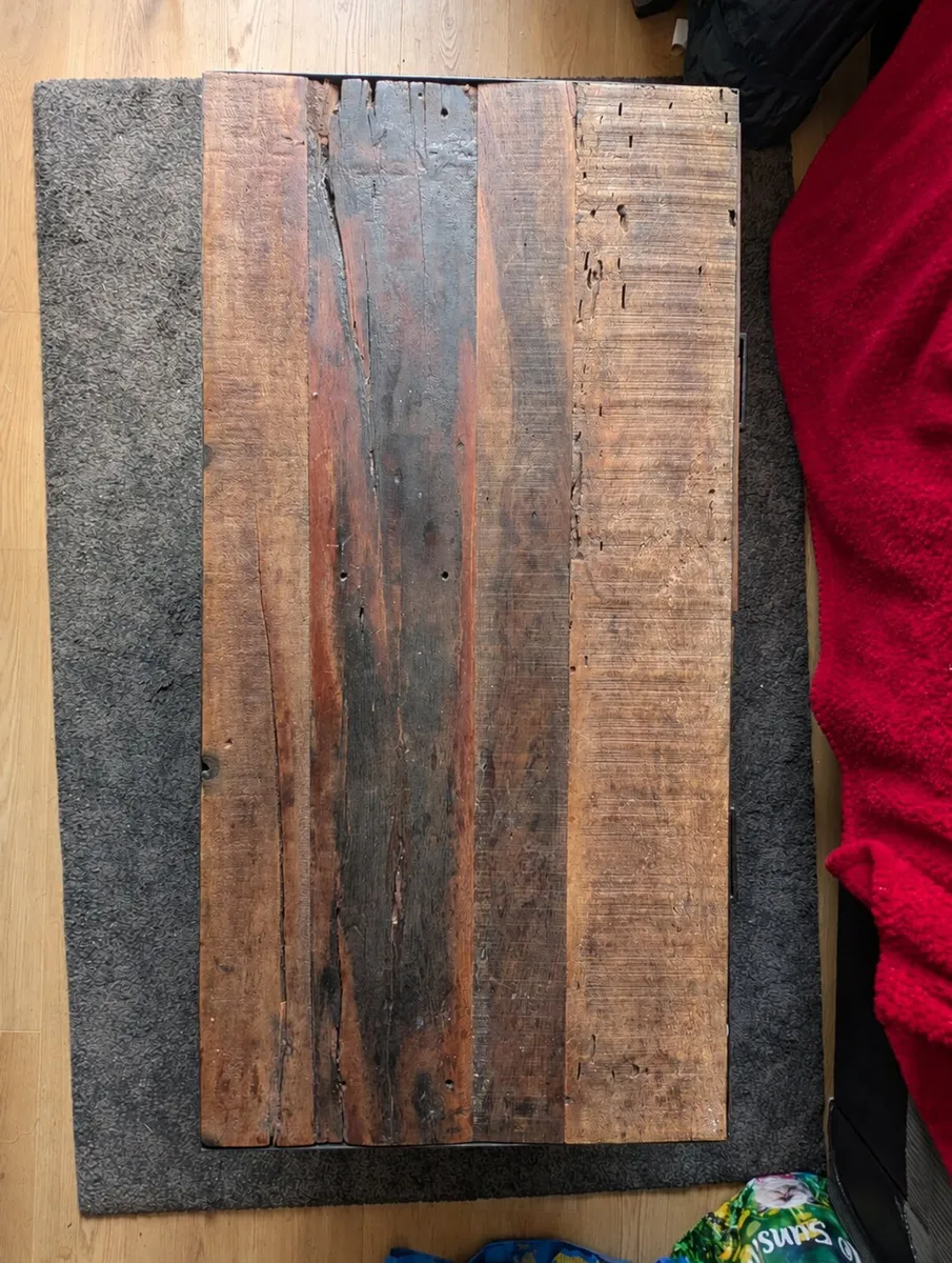 Large Acacia Wood Coffee Table - Image 3
