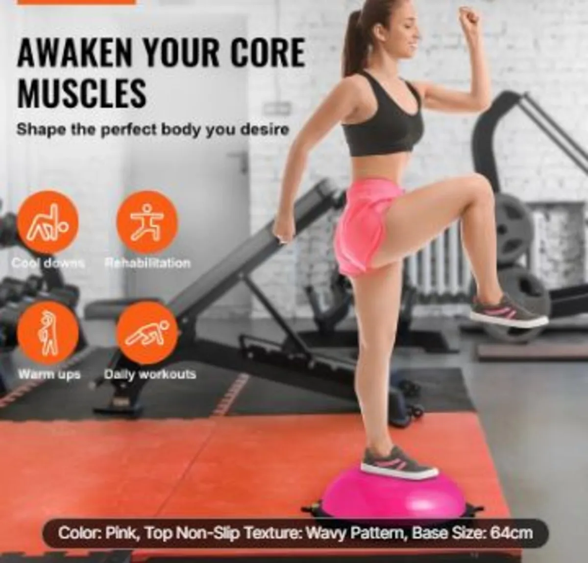 Half Exercise Ball Trainer, 26 inch - Image 3
