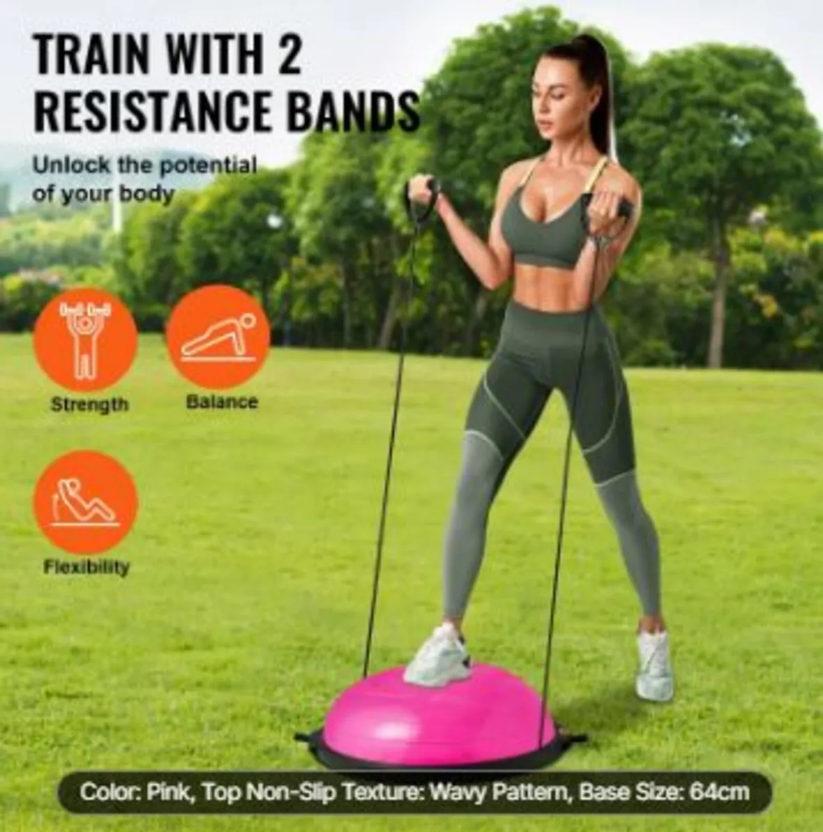 Half Exercise Ball Trainer, 26 inch - Image 2