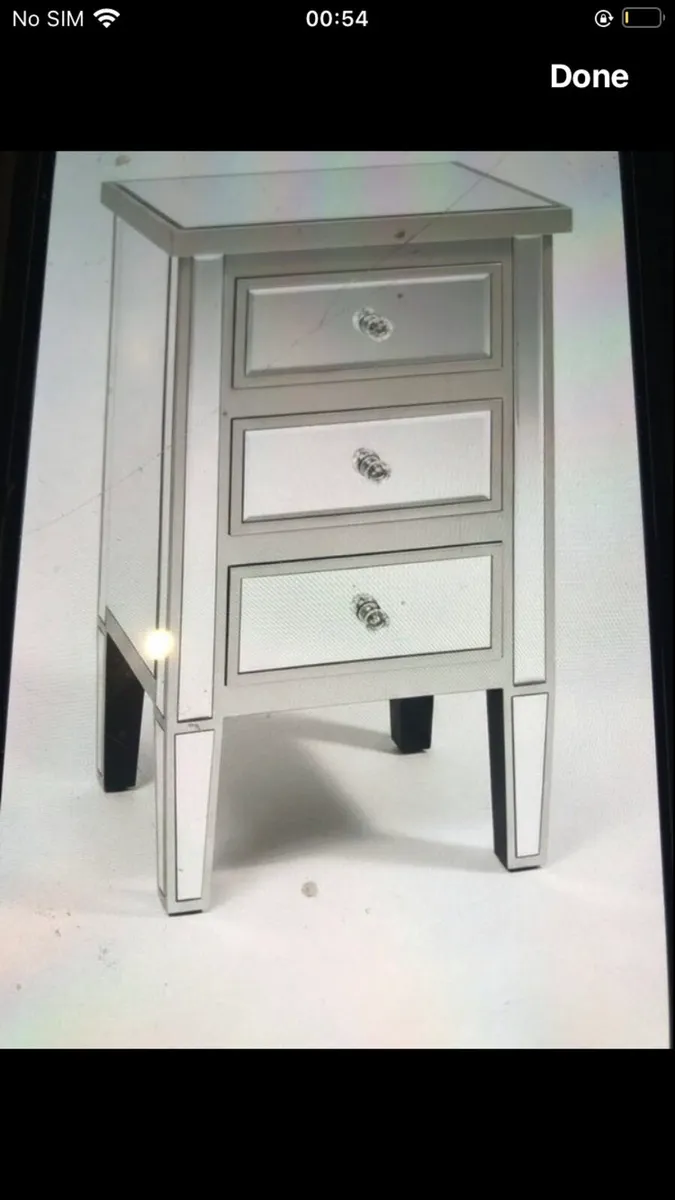 2 mirrored lockers 3 drawers - Image 1