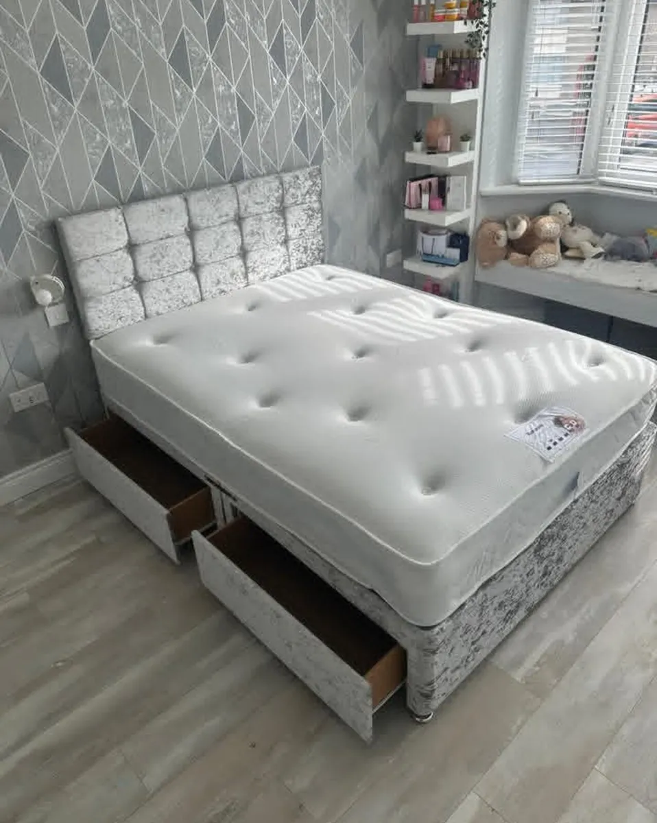 Premium Divan Beds – Mattress & Headboard Included - Image 1