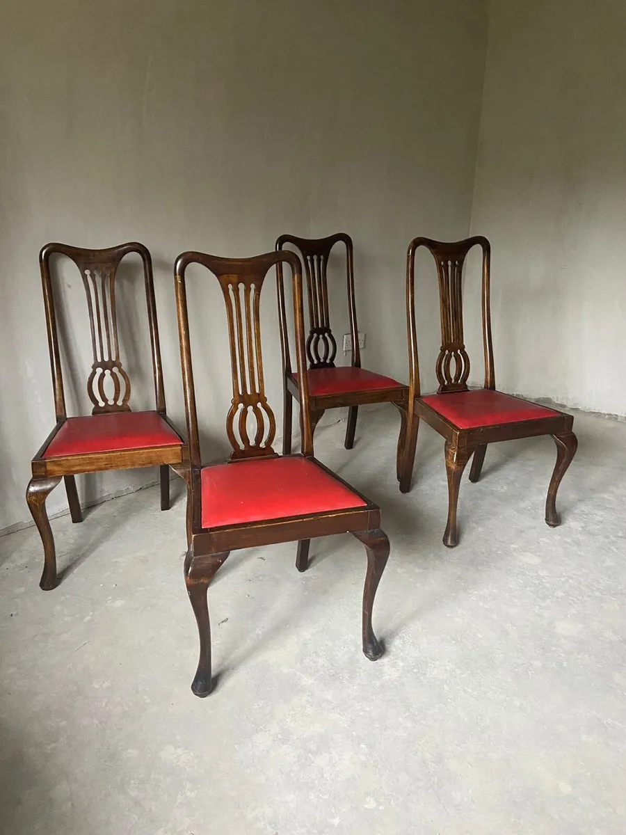 Edwardian matching Queen Anne chairs - Image 1