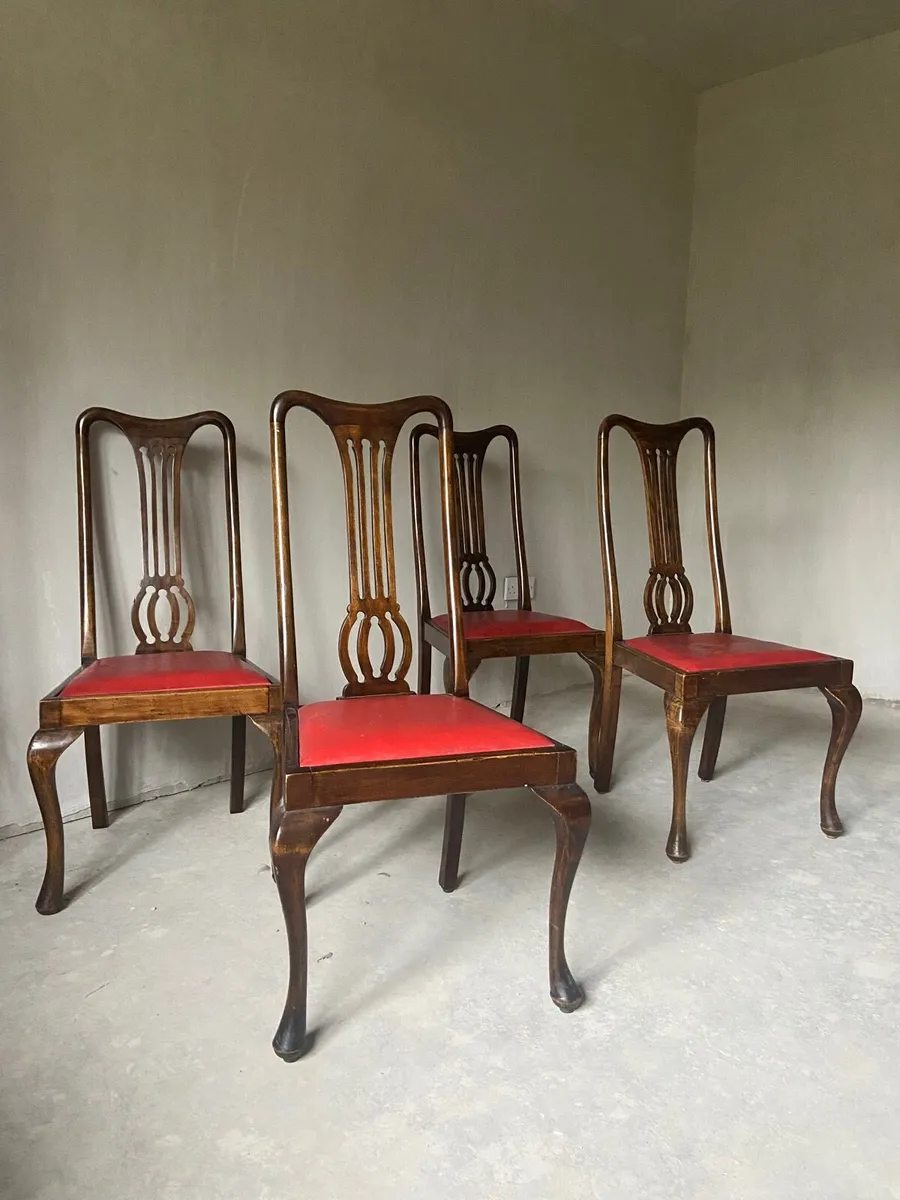 Edwardian matching Queen Anne chairs - Image 2