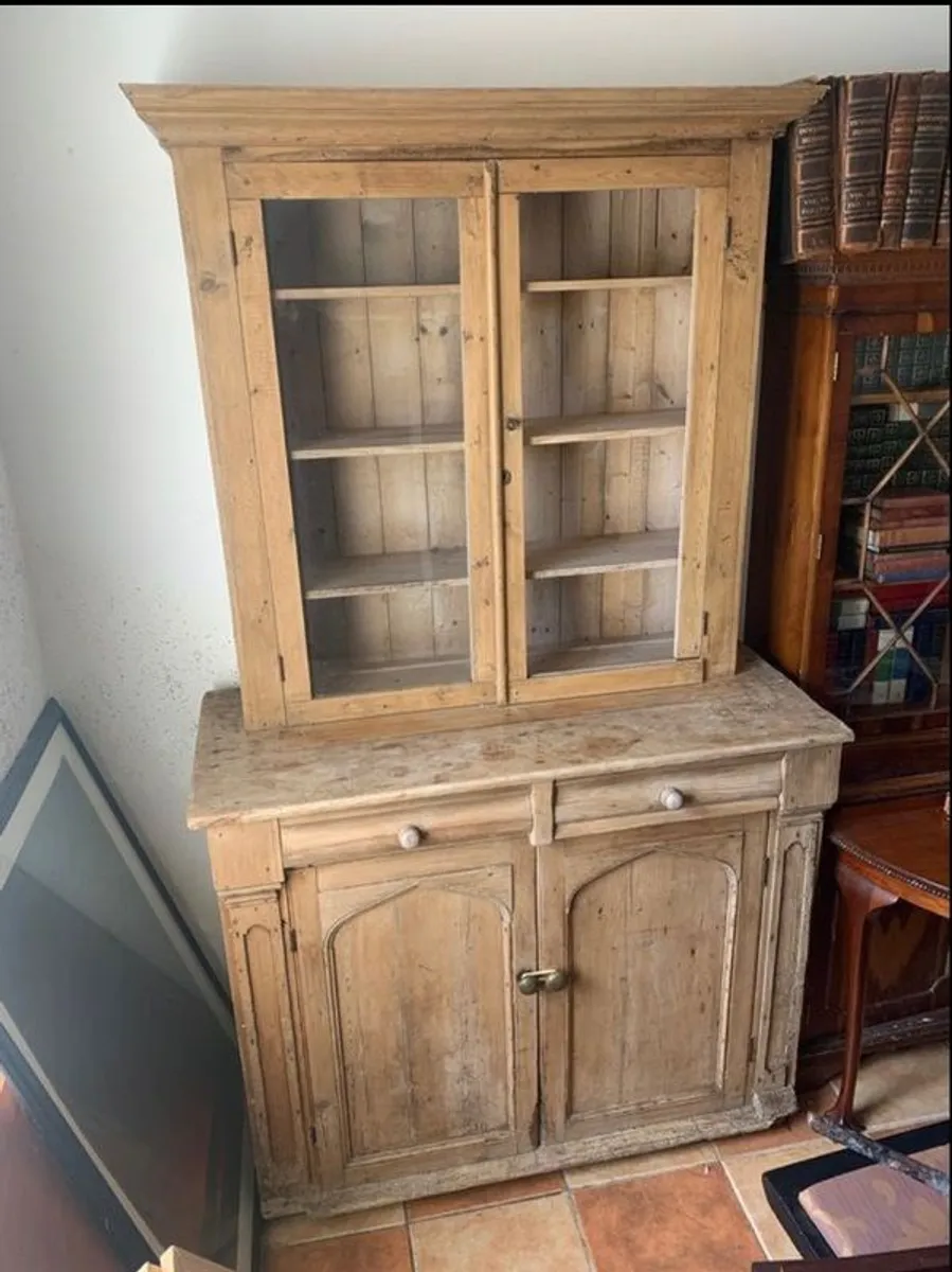 Old Irish Antique Pine Dresser - Image 1