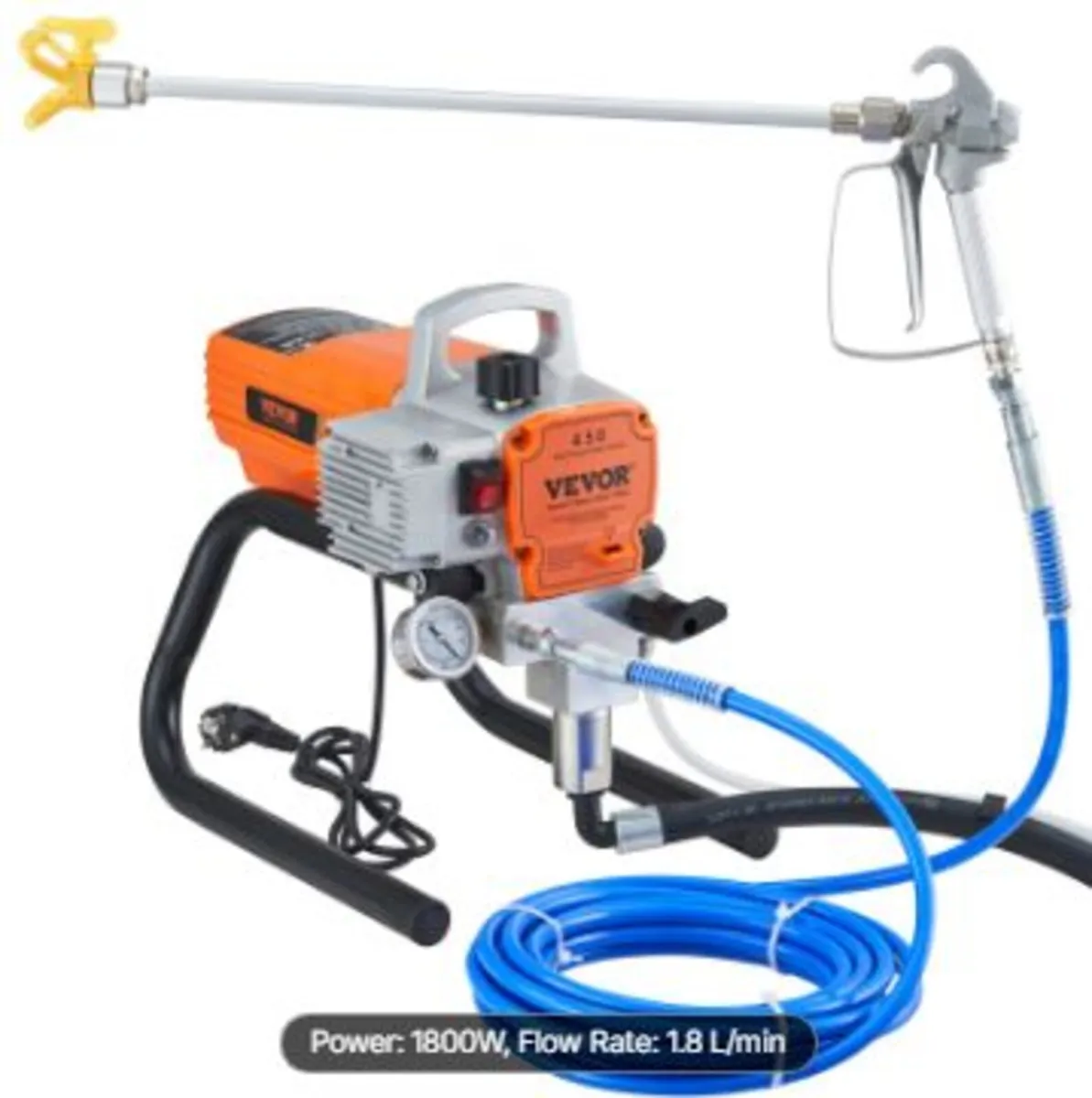 Pro Airless Wall Paint Sprayer, 1800W - Image 3