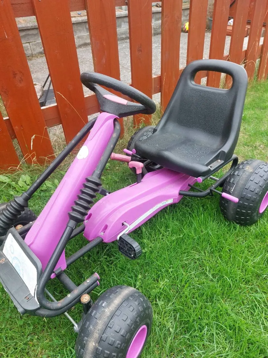 Kids purple go-kart - Image 1