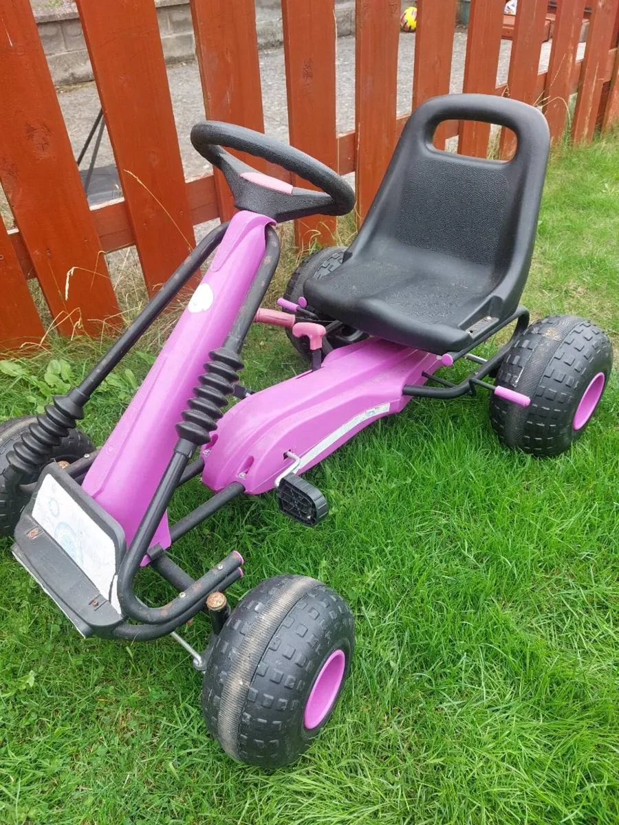 Kids purple go-kart - Image 2
