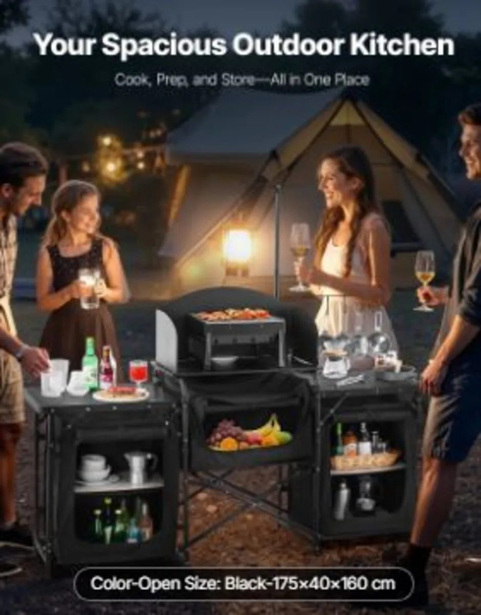 Camping Kitchen Table, Outdoor - Image 2
