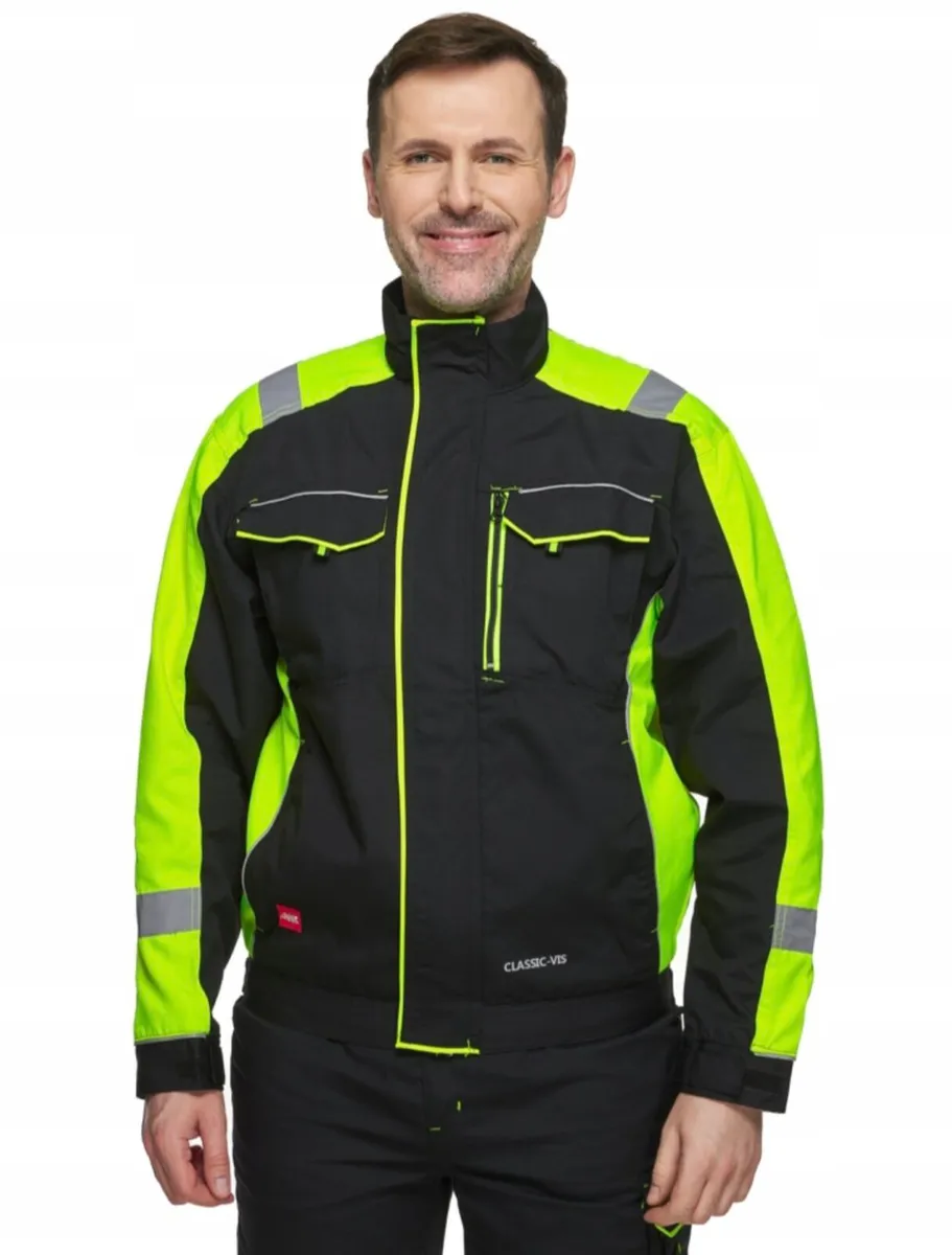 Hi-Vis Classic-VIS Work Jacket – Premium Safety - Image 1