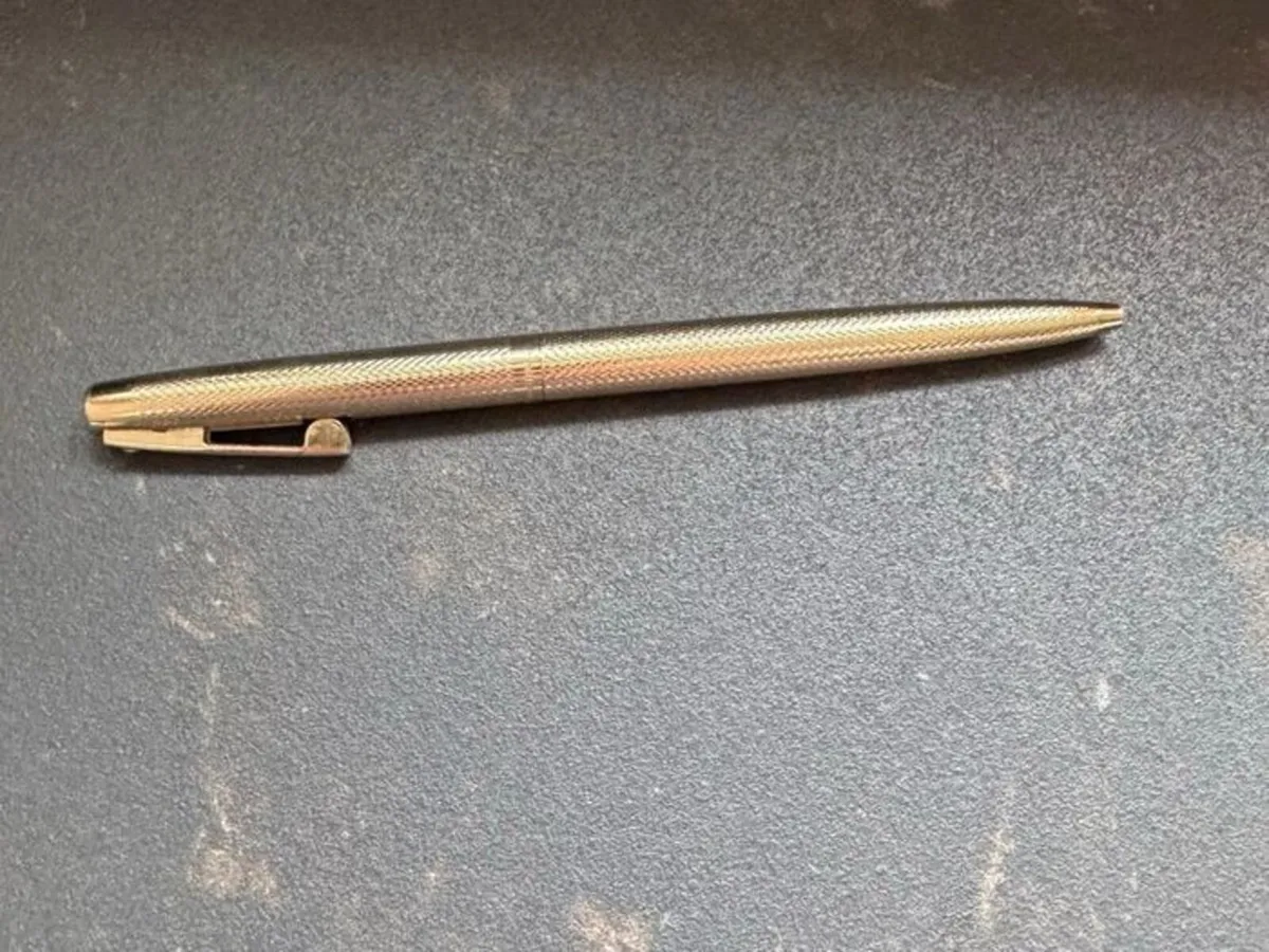 Vintage Sheaffer White Dot Gold Ballpoint Pen - Image 2