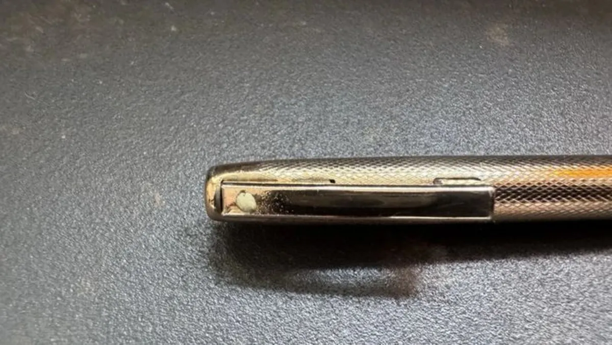 Vintage Sheaffer White Dot Gold Ballpoint Pen - Image 3