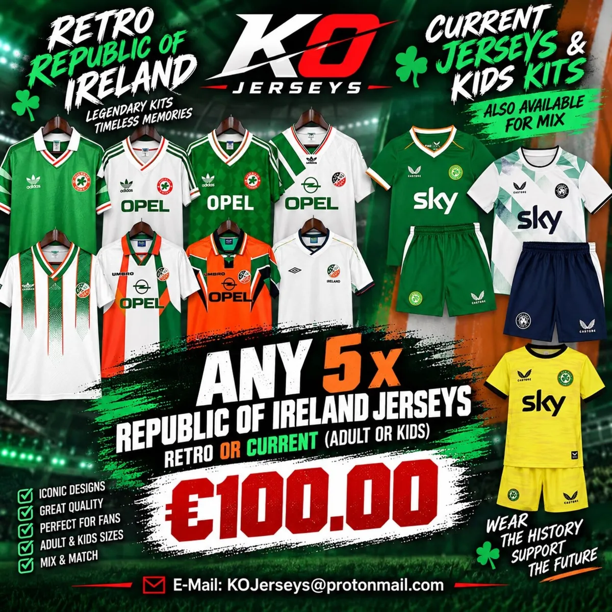Republic Of Ireland Jerseys - Image 1