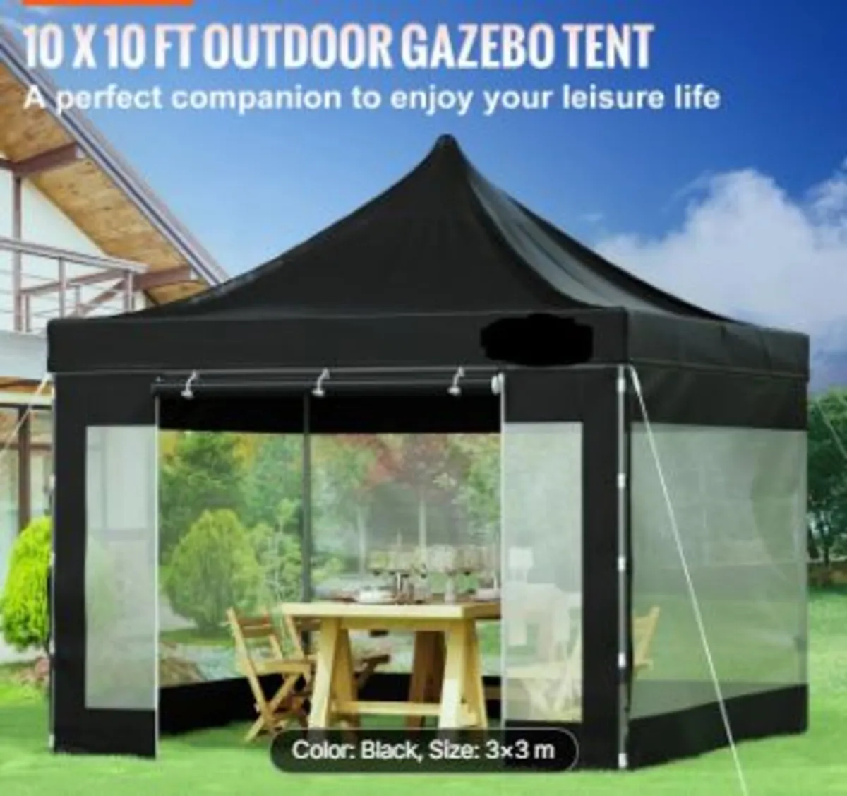 304.8 x 304.8 cm Pop Up Canopy Tent - Image 2
