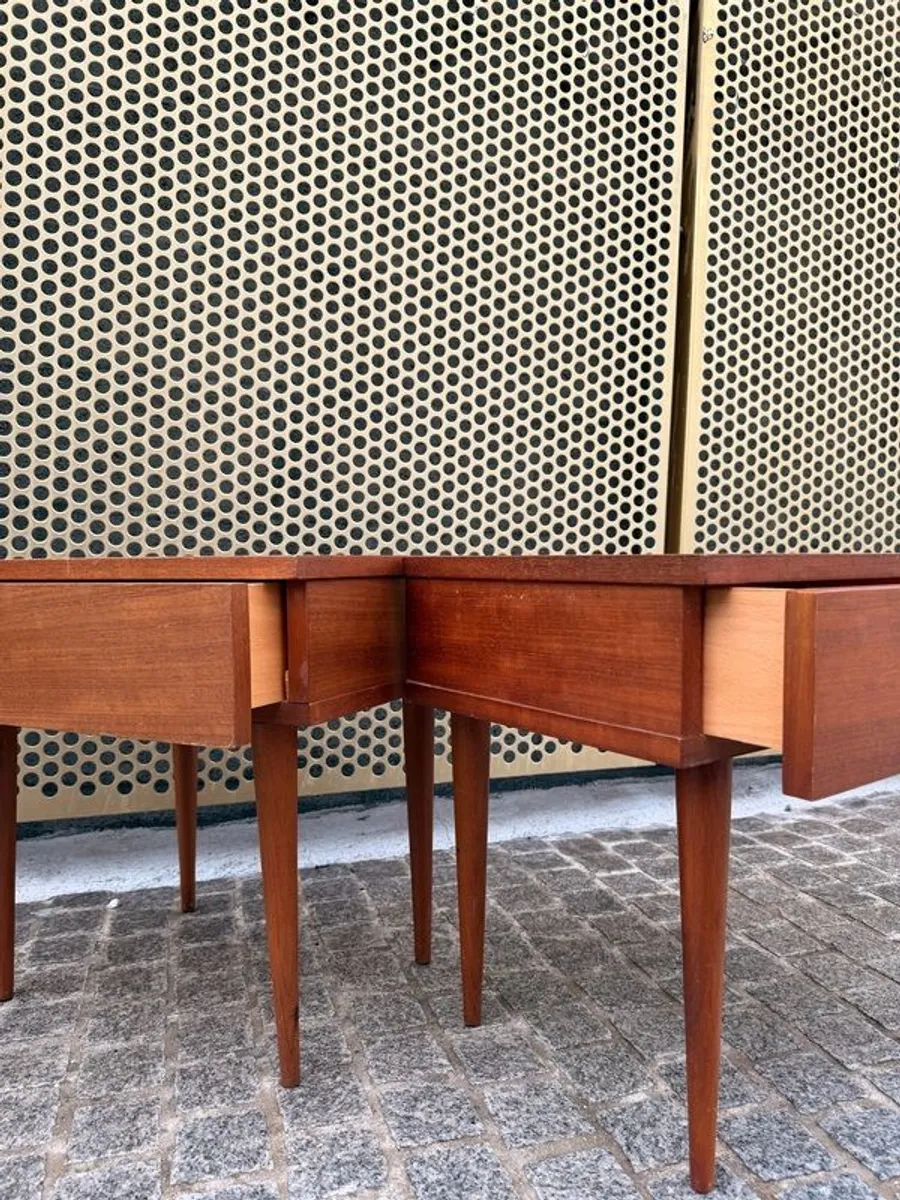 MCM Danish teak bedside lockers - Image 2