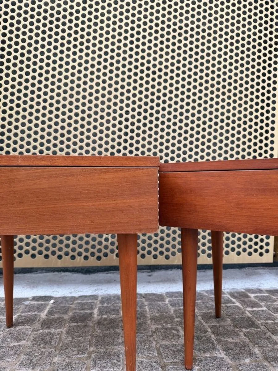 MCM Danish teak bedside lockers - Image 3