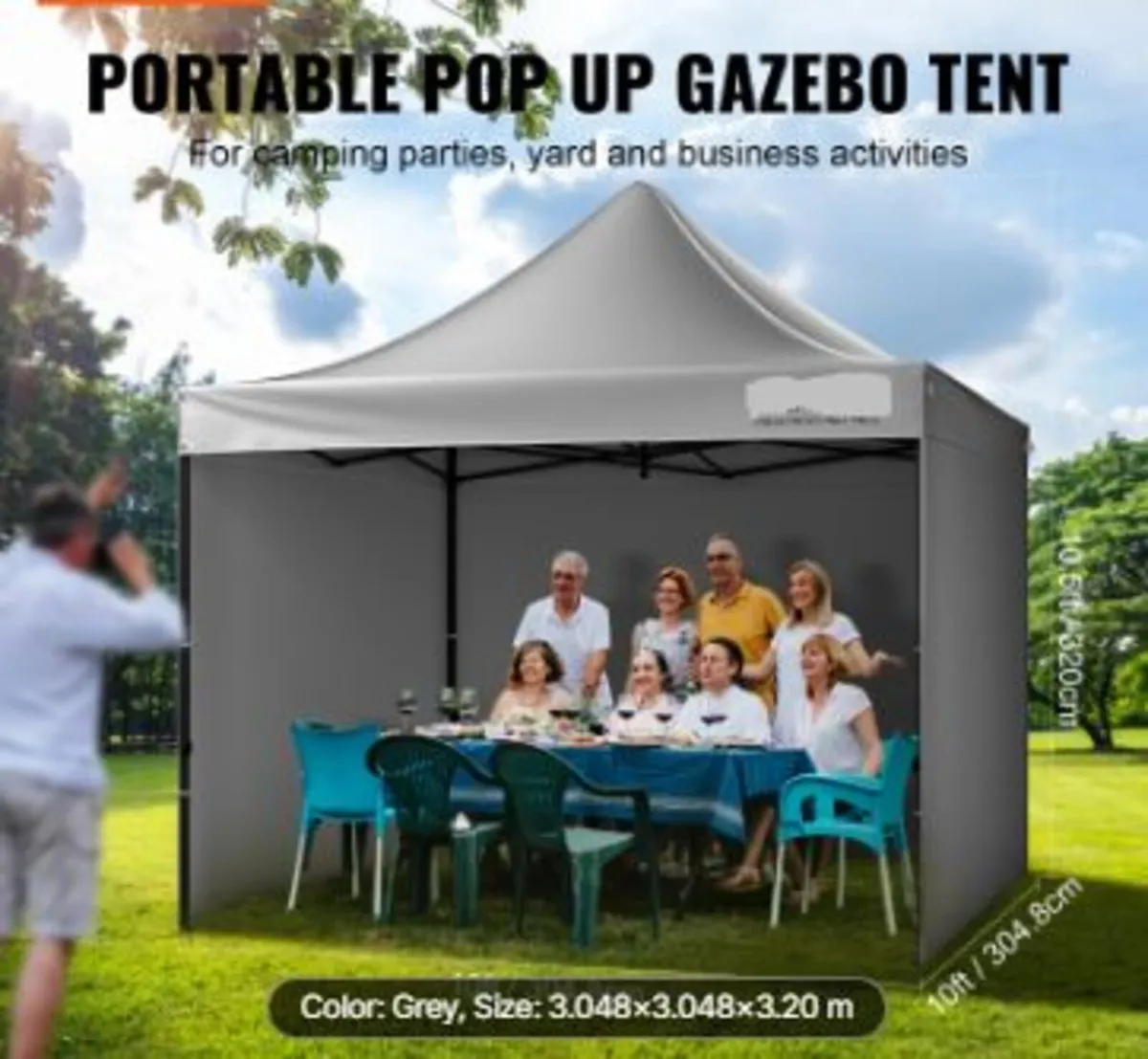 Pop Up Canopy Tent Outdoor Gazebo T - Image 2