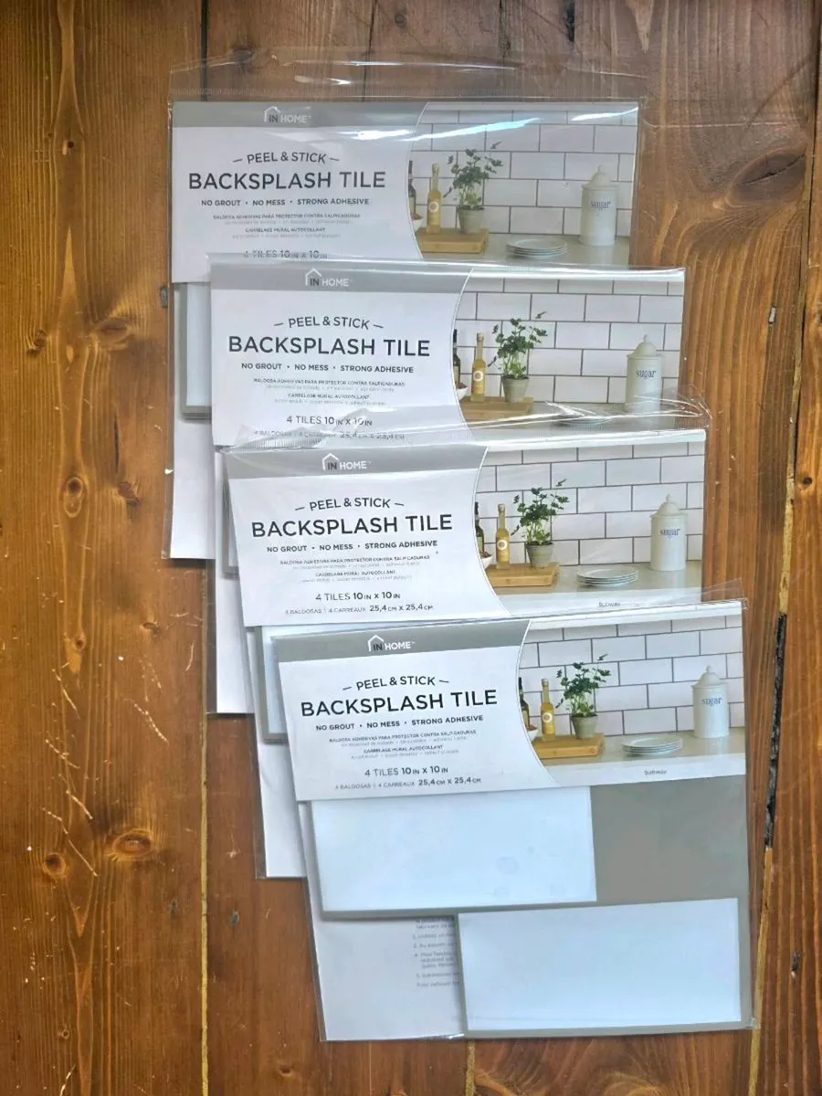 Subway Peel & Stick Backsplash Tiles - 4 Packs - Image 1
