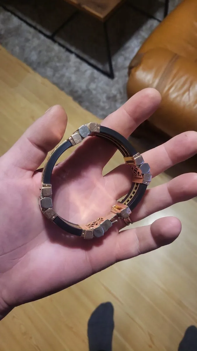Rose gold 14ct mans bracelet - Image 2