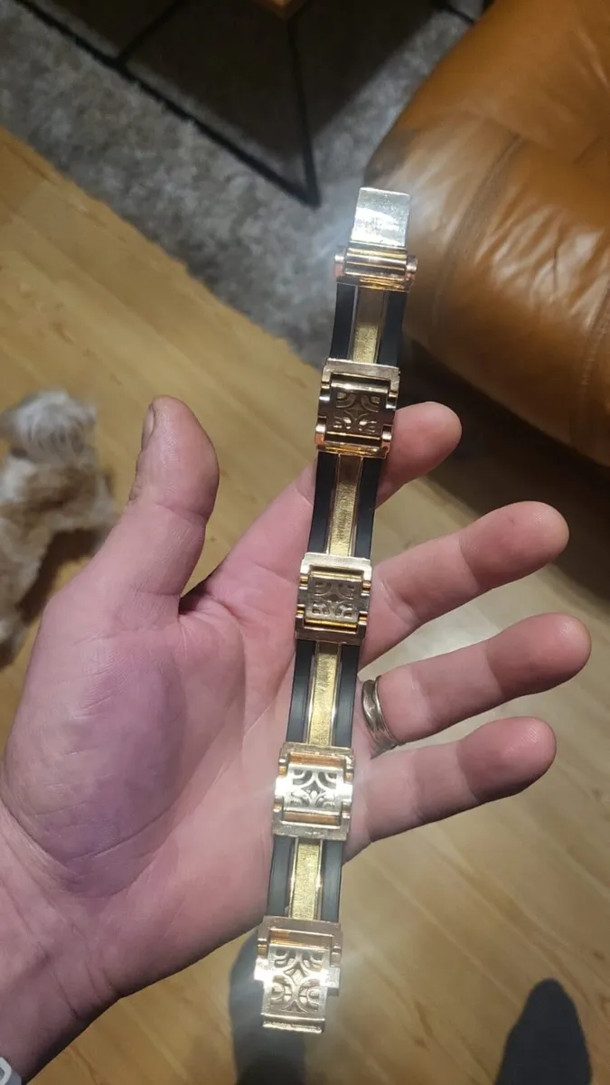 Rose gold 14ct mans bracelet - Image 3