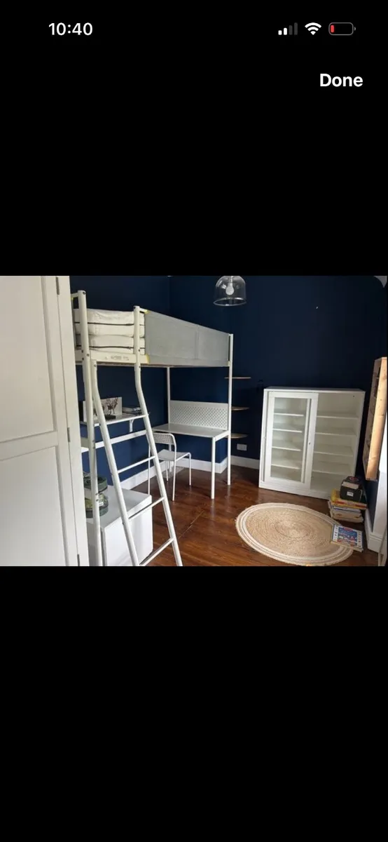 Ikea Vitval Loft bed with desk - Image 1