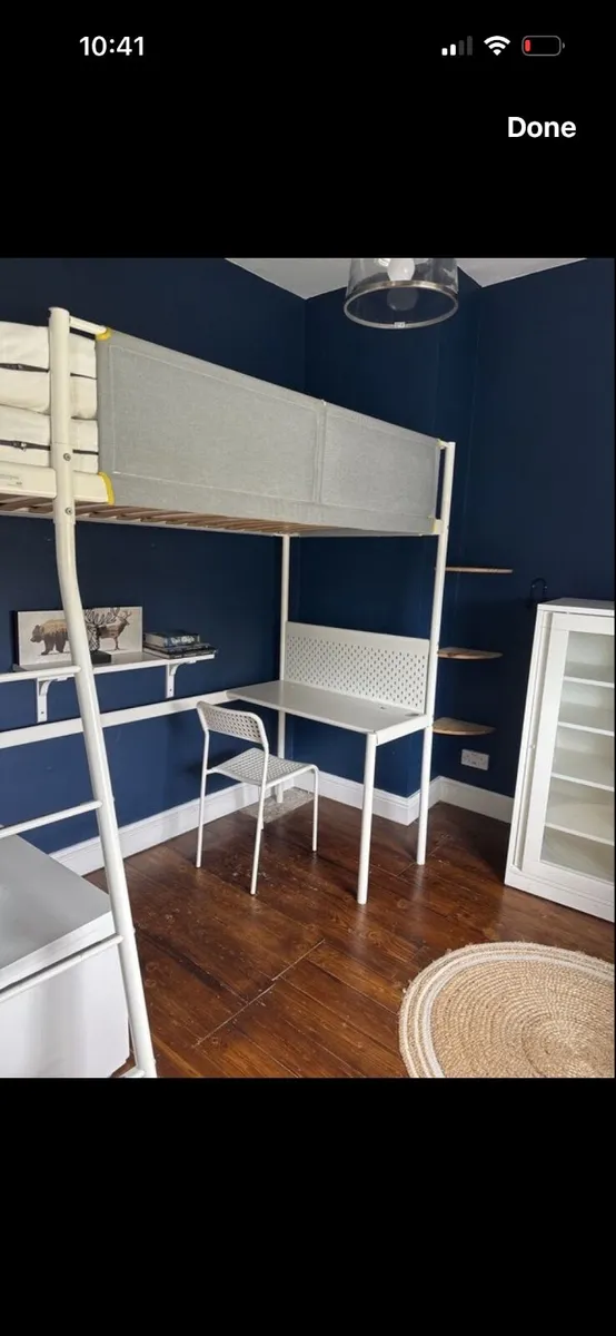 Ikea Vitval Loft bed with desk - Image 4