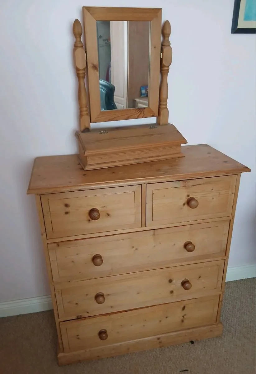 Chest of Drawers and Mirror