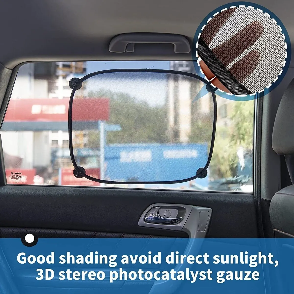 Kids Car Window Sun Shade with UV Protection - Image 3