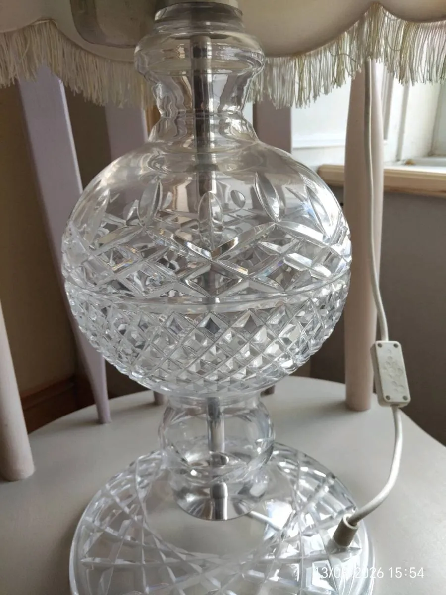 Galway crystal lamp - Image 1