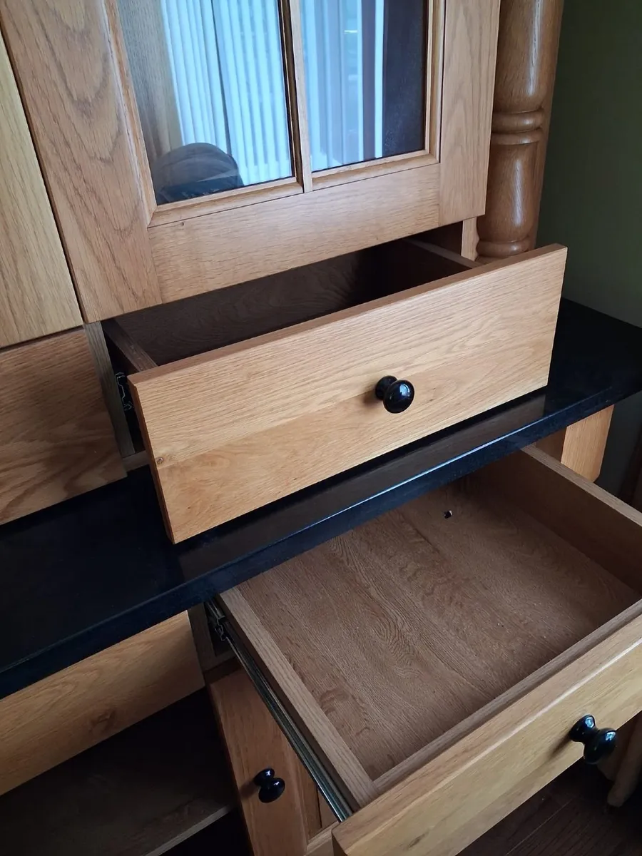 Custom Made Solid Oak Dresser / Display Cabinet - Image 1
