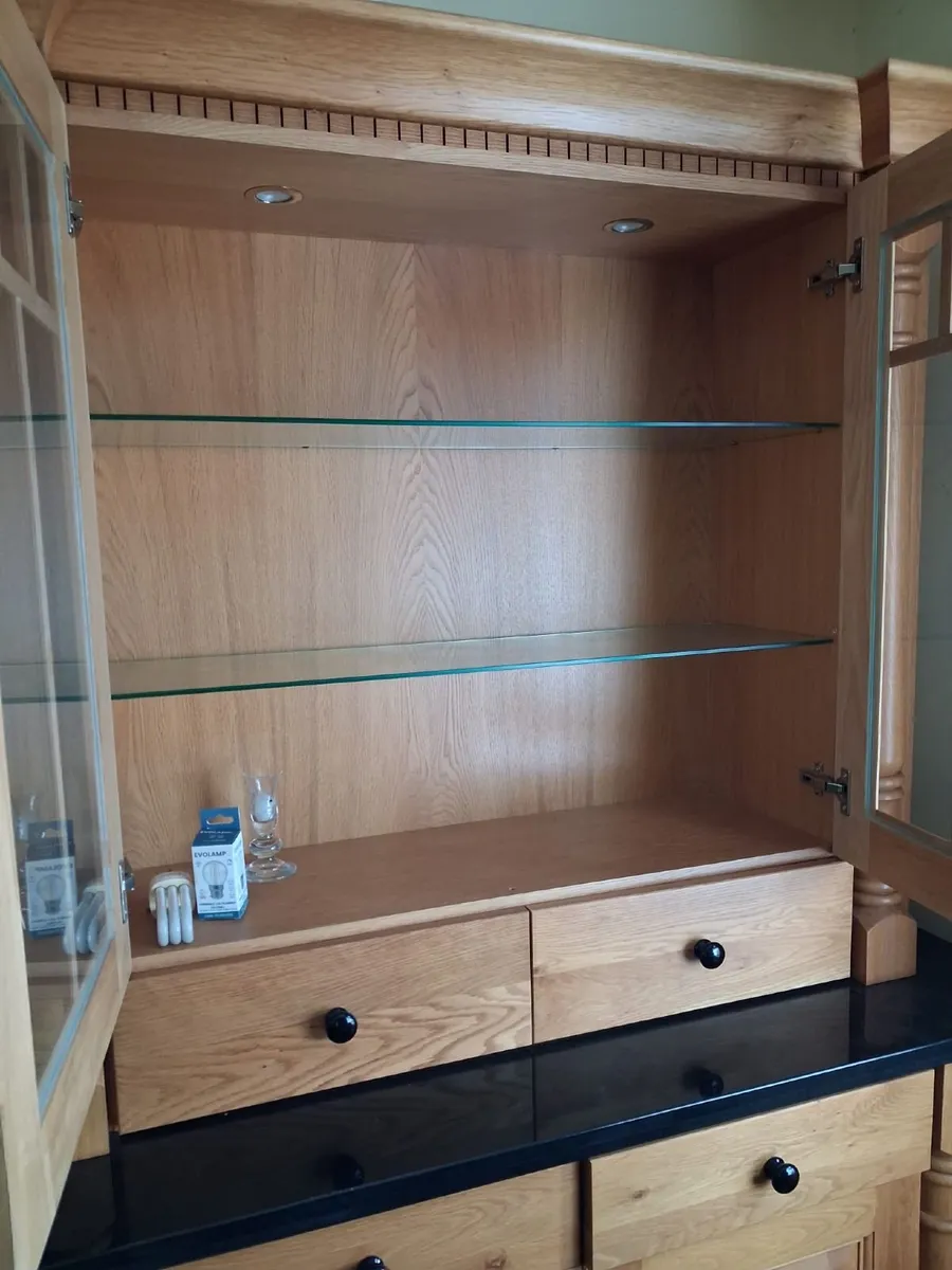 Custom Made Solid Oak Dresser / Display Cabinet - Image 4
