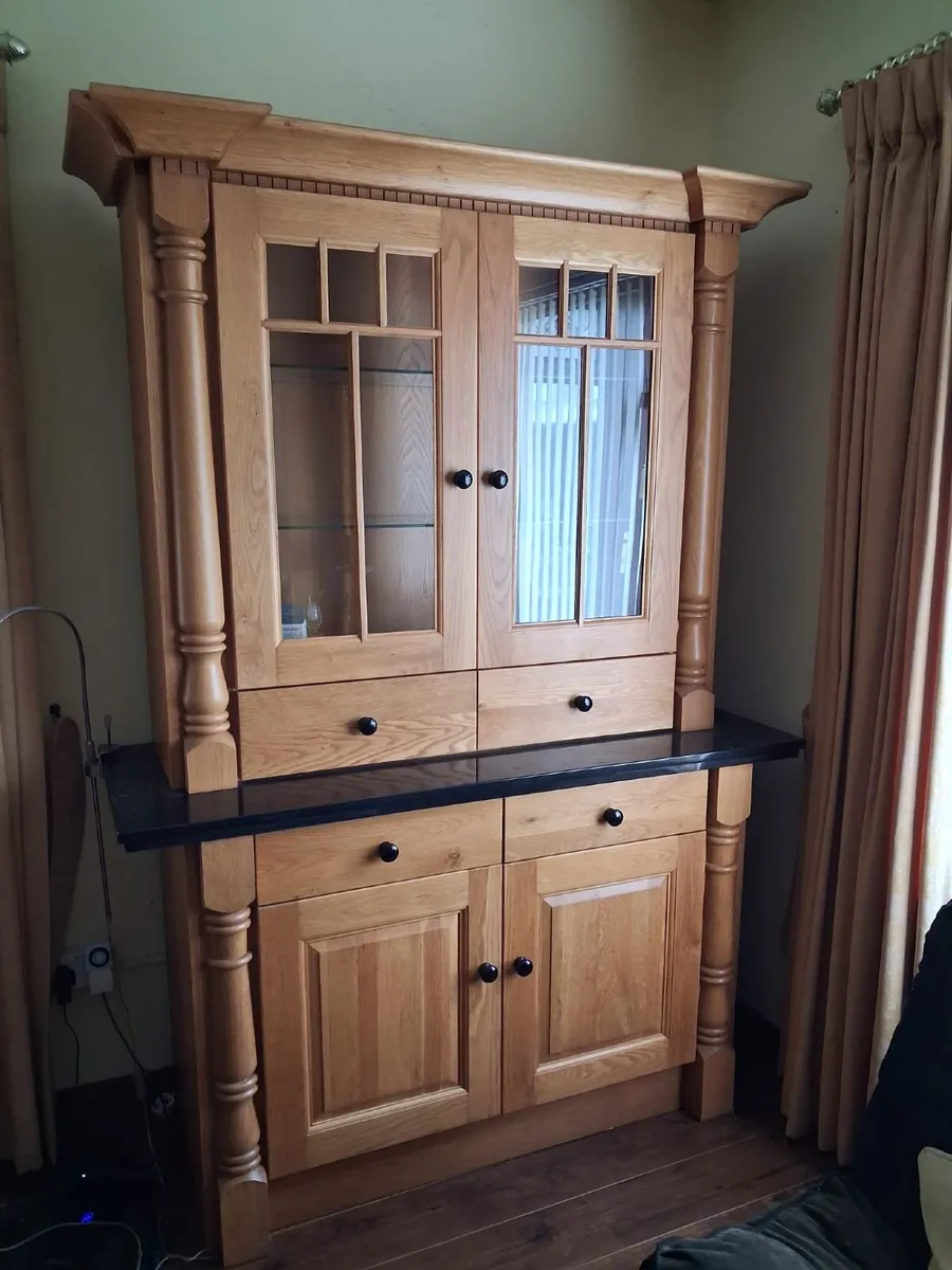 Custom Made Solid Oak Dresser / Display Cabinet - Image 1
